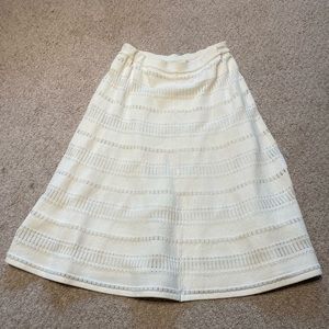 White Knit Skirt Sandro Paris